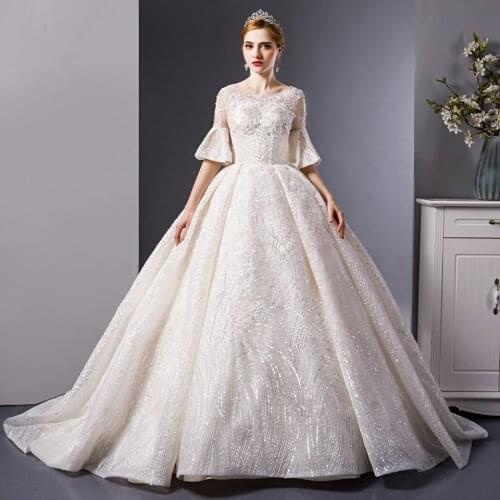 7017 wedding dress 2020 vestido de novia women mariage sukienka na wesele guest muslim civil longo luxury princesse civil robe