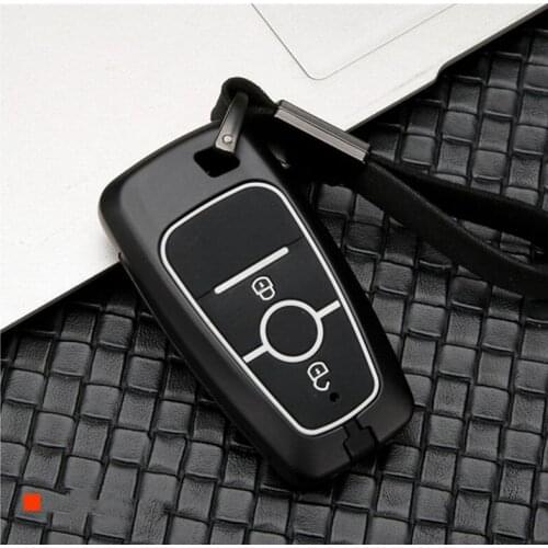 Carbon firber Car Key Case Cover For Ford Mustang Mondeo Fusion 2017 2018 MKC MKX MKZ Lincoln Edga Expedition key bag keychain