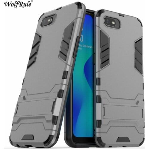 Phone Case For Oppo A1K Case Realme C2 Shockproof Rubber Silicone Armor Hard Cover For Oppo A1K/Realme C2 Case 6.1 inch Wolfrule