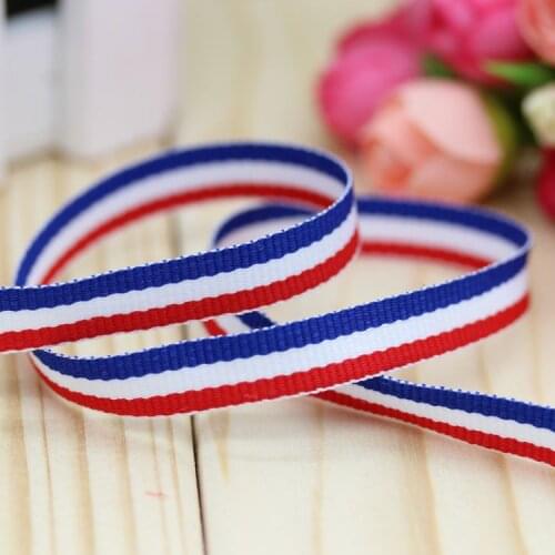 DHK 3/8'' 5yards 3 colors printed grosgrain ribbon hair bow diy party decoration OEM Wholesale 9mm C1263