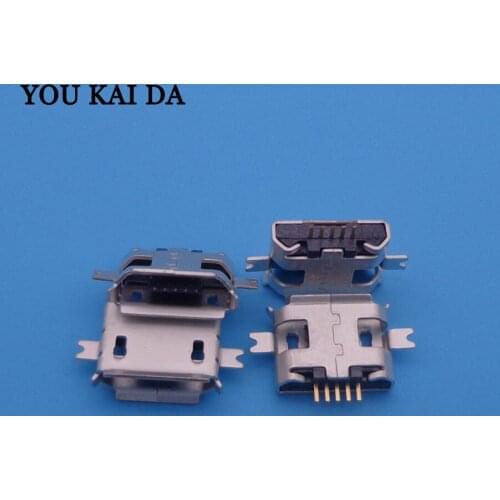 For Motorola MB525 USB Jack SMD / Sink type Micro USB Connector Charging Socket for ZTE/OPPO/Samsung/Nokia mobile phone tablet