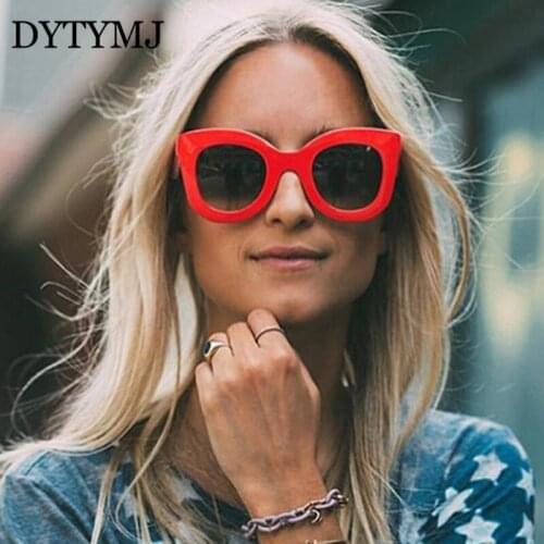 DYTYMJ Vintage Cat Eye Sunglasses Women Luxury Designer Sunglasses Women Cateye Sun Glasses for Men Classic Gafas De Sol Mujer