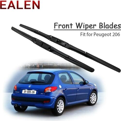 EALEN For Peugeot 206 2001 2002 2003 2004 2005 2006 Original replace Accessories 1Set Rubber Car Front Wiper Blade Kit