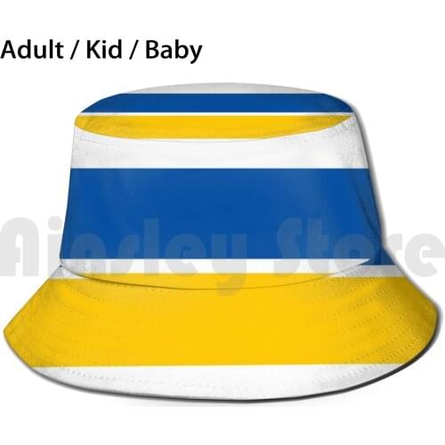 Everton Blue Yellow Bands Sun Hat Foldable UV Protection City Everton Escousers Toffees The Blues