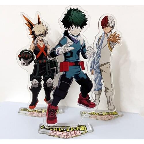 16cm My Hero Academia Anime Figure Acrylic Stand Model Toy Deku Might Shigaraki Tomura Anime Collection DIY Action Figures Toys