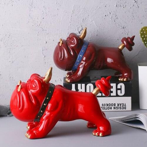 Very domineering bulldog coin piggy bank Cute cartoon dog child Money Boxes gift Decorative sculpture