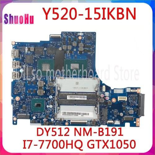 KEFU DY512 NM-B191 For Lenovo Y520-15IKBN R720-15IKBN Laptop Motherboard DDR3 HM76 Intel Integrated 90 Days