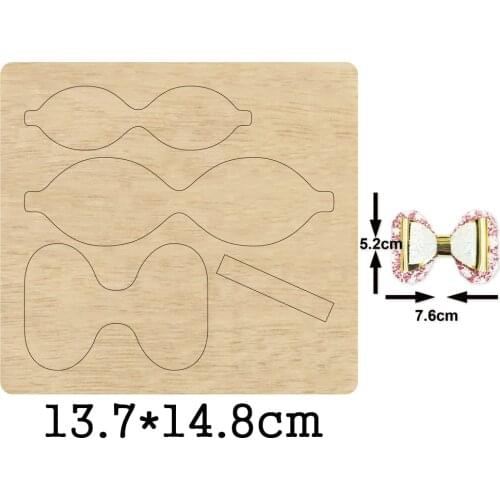 2020 New Bow Knot Wooden Mold Wood Dies For DIY Leather Cloth Paper Craft Suitable for Common Die Cutting Machines on the Market