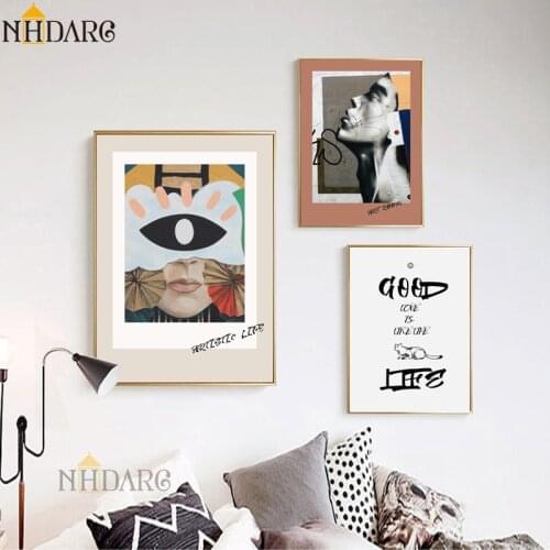 New Arrivals Fashion Abstract Nordic Creative Posters And Prints Canvas Painting Art Wall Pictures for Living Room Home Decor