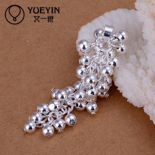 Silver plated pendant for women Necklace accessories Trendy wedding jewelry P043 Romantic engagement for men