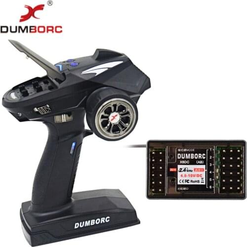 Good Sale DUMBORC X6P 6CH 2.4G RC Radio Controller Transmitter with X6DC Receiver for RC Car Boat