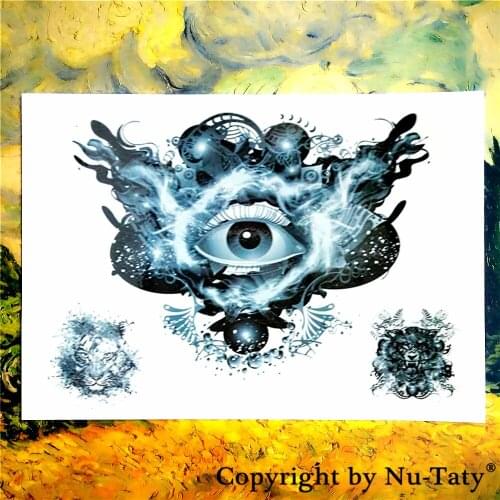 SHNAPIGN Apocalypse eye Temporary Tattoo Body Art Flash Tattoo Stickers 21*15cm Waterproof Car Styling Home Decor Wall Sticker