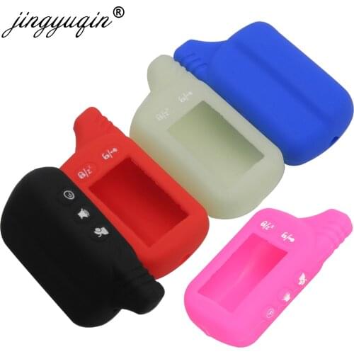 Jingyuqin Silicone Case For Tomahawk TZ9030 TZ9020 TZ9031 TZ7010 Scher-khan Two Way Car LCD Alarm Remote Keychain Cover