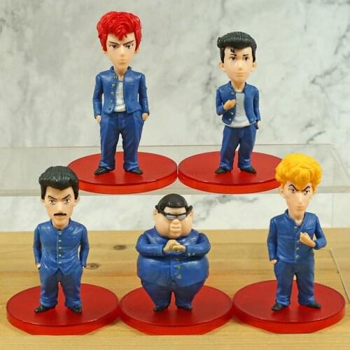 Slam Dunk Sakuragis Gang Hanamichi Sakuragi PVC Figures Toys Dolls 5pcs/set