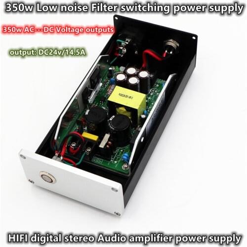 350w regulated Filter DC Power switch adapter DC 24V 14.5A High power Digital Audio amplifier power supply transformer 100-230v