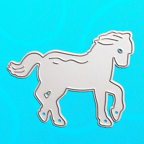 YLCD803 Pony Metal Cutting Dies For Scrapbooking Stencils DIY Album Paper Cards Decoration Embossing Folder Die Cutter Tools