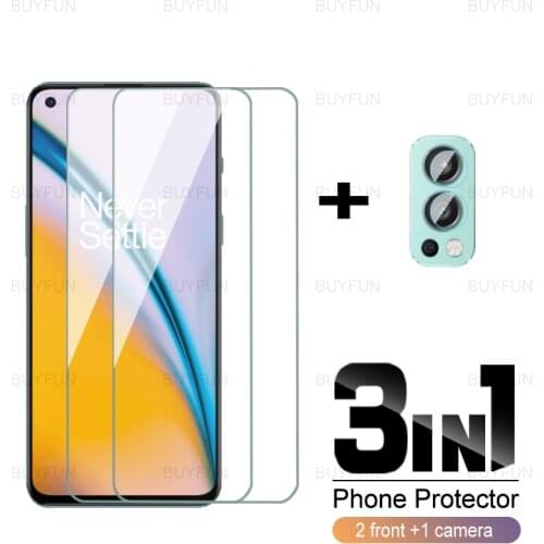 For OnePlus Nord 2 5G 3in1 front screen protector camera lens film for one plus 1+ nord2 5g 6.43inch full cover tempered glass