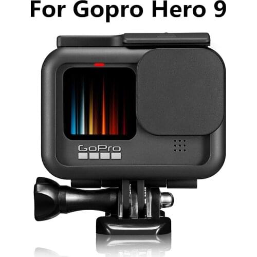 For Gopro Hero 9 Protective Frame+Lens Cap Portable Charging Case Anti-fall Cooling Shell For Go Pro 9 Action Camera Accessories