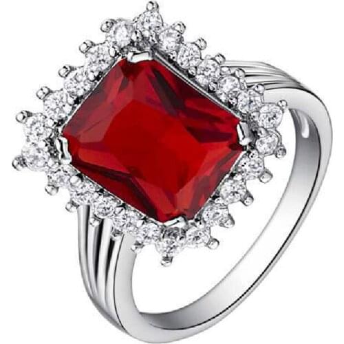 New Finger Ring 925 Silver Jewelry with Zircon Gemstone Fashion Rings for Women Wedding Party Gift Ornaments Wholesale size 6-9