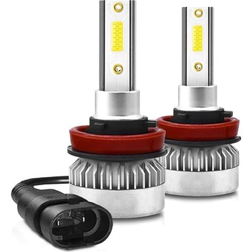 1Pair H1/H7 /H8/H9/H11 COB LED Headlight Bulbs 110W 20000LM High Low Beam White Lights