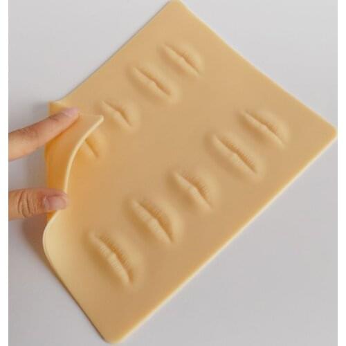 1 Pcs High Quality Permanent Makeup Silicone Lip Tattoo Practice Skin for Beginner Practice Tattoo
