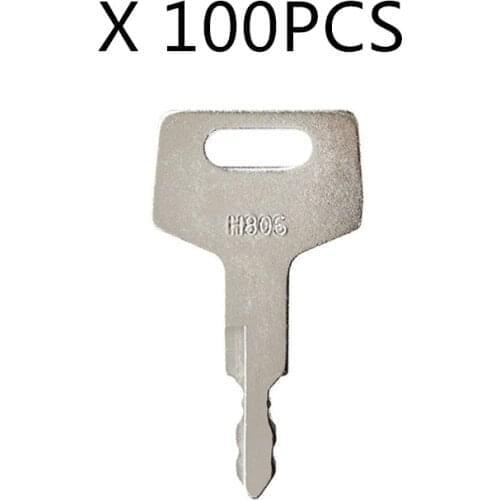 100 Pcs H806 Key For Takeuchi New Holland Excavator Case Gehl Track Skid Steer Loader BU1698X2