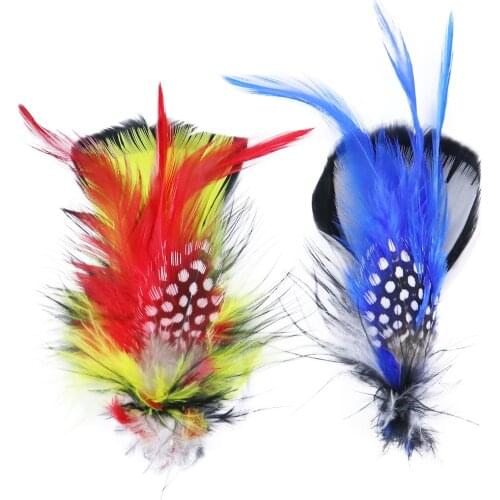 2pcs/bag Beautiful Pheasant Feathers Flower for Hat Headdress Decorations Rooster feather Crafts Accessories Plumes