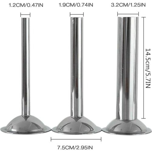 3pcs Food Grade Stainless Steel Sleeves Sausage Spare Parts For Meat Grinders For Sausage Maker Sausage 75mm wide