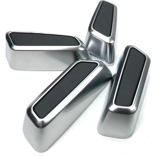 4Pcs New arrive for Audi A6L A7 C8 seat electroplating adjustment switch chrome adjustment control button switch