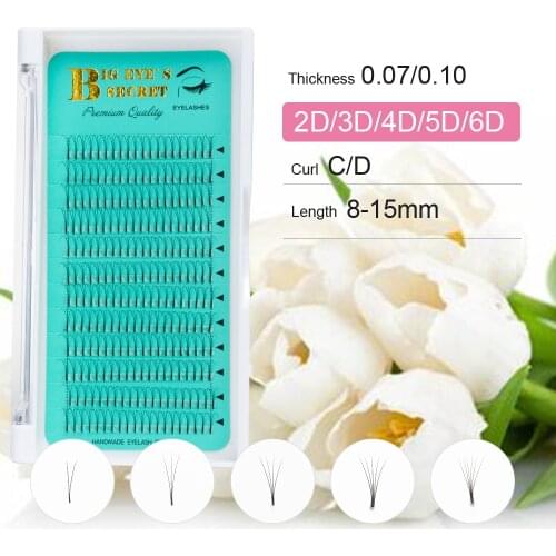 Big eyes secret Premade Volume Fans Eyelash Extension maquillaje Russian Volume Lashes false eyelash Lash Extension Supplies