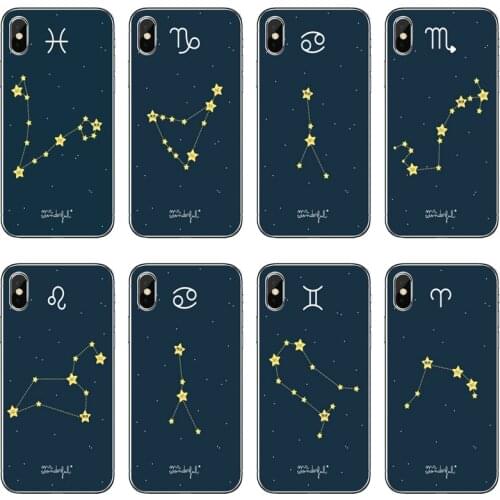 12 constellations zodiac Accessories Phone Case For Xiaomi Mi 11 Note 10 10T 9 9T 8 Pro A2 Lite A3 A1 Poco F1 F2 M3 X3 NFC