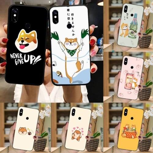 Fashion Cute Cartoon Shiba Inu Dog Phone Case For Xiaomi Redmi note 7 8 9 pro 8T 9A 9S Mi Note 10 Lite pro