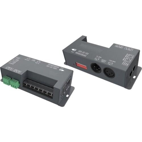 New 3CH RGB Strip DMX512 Decoder DC12-48V Input 8A Per Channel 24A output 3 Channel DMX512 PWM Constant Voltag Decoder LT-830-8A