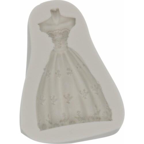 Princess Skirt Fondant Cake Modeling Mold Chocolate Silicone Baking Tools 15-480