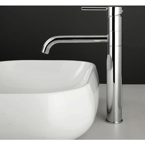 Chrome/Gold Plated Brass Basin Faucet Bathroom Sink Mixer Tap Single Handle Deck Mounted Rotatable Tapware Hot & Cold Faucet