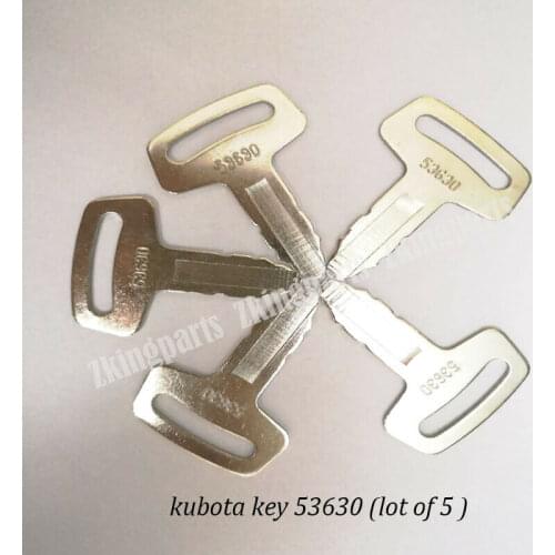 Ignition Key replaces RC101-53630 For Kubota Excavator Loader and Generator