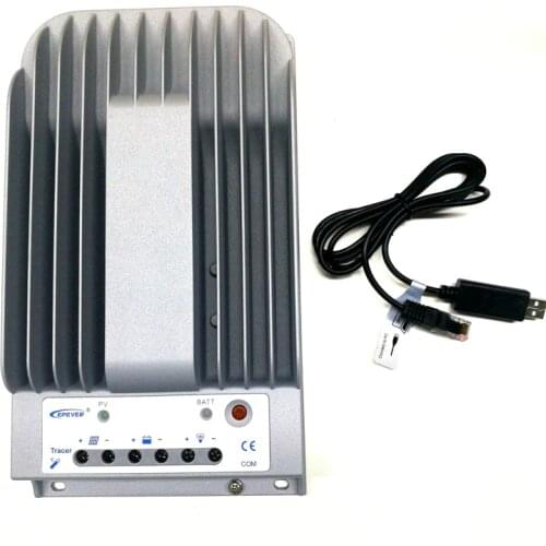 40A MPPT Solar Charge Controller Tracer4215BN 12V 24V with optional MT50 Meter PC Cable Temperature Sensor WIFI