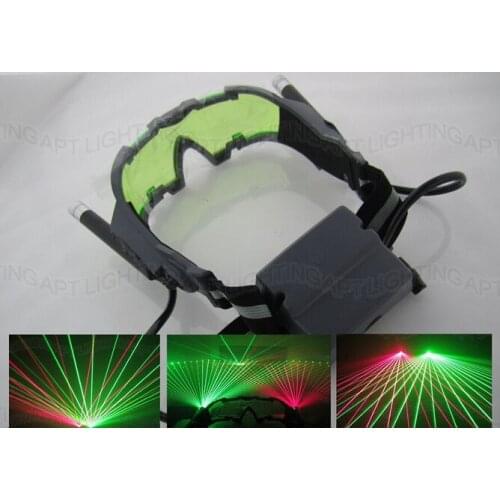 HOT SALE! New Party Laser Glasses for pub club DJ shows with 1 red laser and 1 green laser free shipping