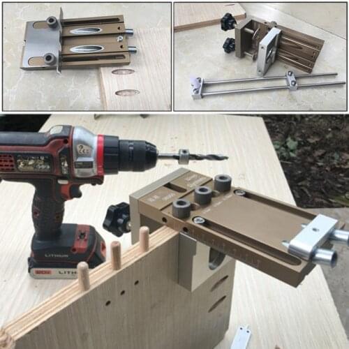 3 In 1 Drilling Guide Kit Woodworking Oblique Hole Locator Tools Pocket Hole Jig DIY Woodworking High Precision Dowel Jig Kit