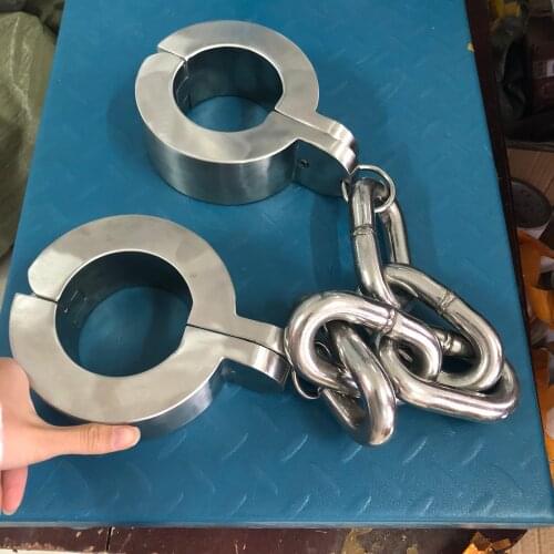 14kg Stainless Steel Heavy Legcuffs Bdsm Bondage Restraints Sex Slave Bdsm Cuffs Fetish Adult Games Sex Products For Couples