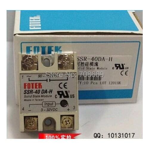 Single phase dc control ac solid state relays SSR-40DA-H high voltage 40 A