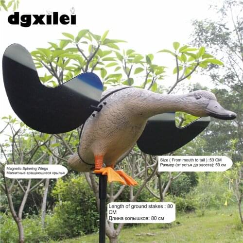 Xilei Factory Wholesale Eco-Friendly Plastic Mallard 6V Duck Motor Duck Decoys With Magnet Spinning Wings
