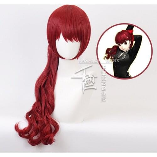 Game Persona5 THE ROYAL P5R Cosplay Wigs Yoshizawa Kasumi Cosplay Wig Synthetic Wig Hair Halloween Hair+ Wig Cap
