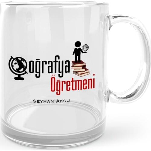 Personalized Geography Teacher Glass Mug Cup-2