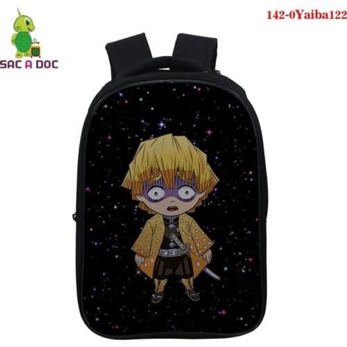 Kimetsu No Yaiba Teenager Backpack Girls Boys School Bag 14 Inch Kids Schoolbag Anime Kimetsu No Yaiba 3d Teens Bookbag Rucksack