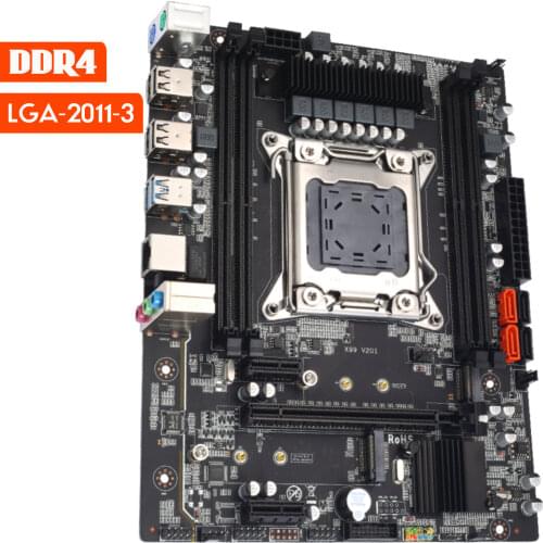 Atermiter X99 Motherboard Slot LGA2011-3 USB3.0 NVME M.2 SSD Support DDR4 REG ECC Memory and Xeon E5 V3 V4 Processor