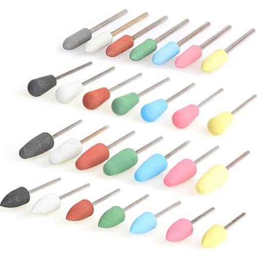 28 Types Rubber Silicone jewelry Polishing Tools Drill Bit Buffer dremel Rotary Burr Mills Cutter grinding Drilling Accessories