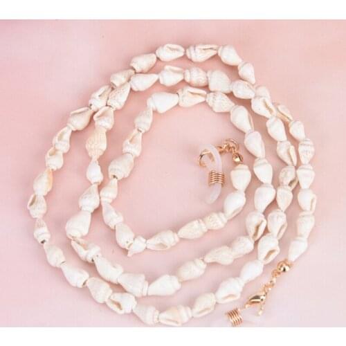 Novelty Womens Small Conch Eyeglass Eyewears Sunglasses Reading Glasses Chain Cord Holder Neck Strap Rope