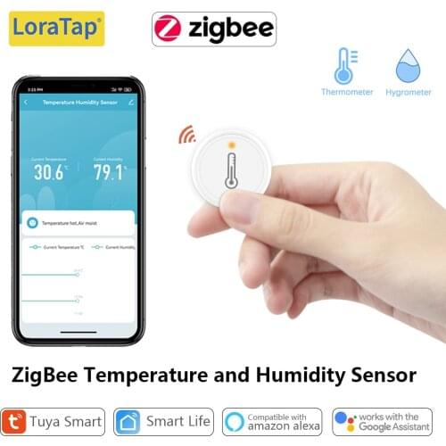 Tuya ZigBee 3.0 Wireless Temperature and Humidity Sensor Compatible with Smart Life Home Assistant Zigbee2MQTT DIY