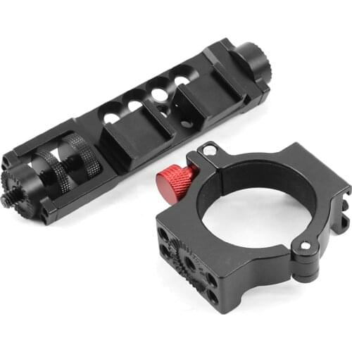 O-Ring Extension Arm Adapter Clamp for Zhiyun Smooth 4 Gimbal Video Microphone & LED Light Hot Shoe 1/4 Threads & Rosette Mount